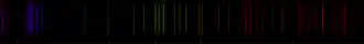 Color lines in a spectral range