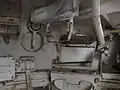 Commander's fighting position; note hatch for ejecting spent casings