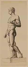 A Doryphorus-type of the canon Polycleitus, ca. 1886–1889. Nicholas Catsimpoolas Collection, Boston Public Library
