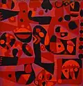 About love, 1980, oil canvas, 100x95