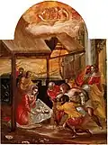 Earliest known version in 1568 by El Greco for the Modena Triptych