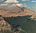 Aerial view of Mount Siyeh