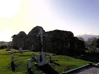 Aghadoe Cathedral, from the northwest, in 2010