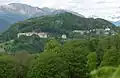 On the right the village Agra