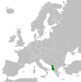 The People's Socialist Republic of Albania in 1989
