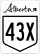 Highway 43X marker