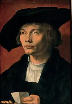 Portrait of Bernhard von Reesen, 1521, 45.5&nbsp;×&nbsp;31.5&nbsp;cm, Gemäldegalerie Alte Meister, Dresden (1871)