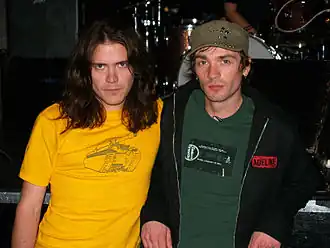 Founders Alejandro Necochea and Bryn Bennett in 2007.