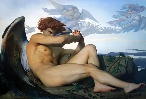 The Fallen Angel (1847) by Alexandre Cabanel, depicting Lucifer