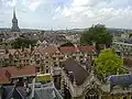 All Saints Church from St Mary's, on the High Street.