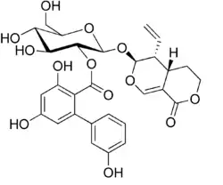 Chemical structure of amarogentin