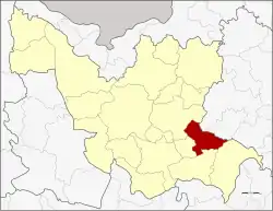 District location in Udon Thani province