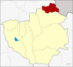 District location in Phayao province