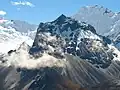 Northwest aspect, with Peak 6402 behind