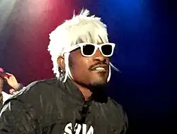 André 3000 performing at the Best Buy Theater in Times Square New York for the Advertising Week party.