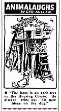 'Animalaughs' cartoon by Syd Miller, published in The Sun (Sydney), 14 August 1947.