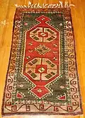 Gaziantep double-niche prayer rug