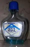 "Williams Aqua Velva" in 100 ml glass bottle (marketed in Italy)