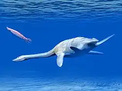 illustration showing what Aristonectes quiriquinensis may have looked like when alive