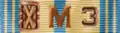 AFRM ribbon with bronze Hourglass Device with two awards of the Mobilization Device