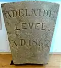Original keystone, in Swaledale Museum, Reeth