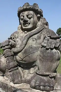 Image 23Dwarapala Statue is a door or gate guardian, usually armed with a weapon, Malang, East Java (from Culture of Indonesia)