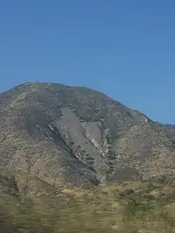 Natural Arrowhead shape near Arrowhead Springs Hotel