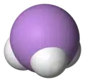 Spacefill model of arsine