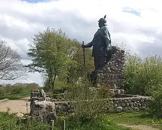 The Bismarck monument on the Aschberg from the west
