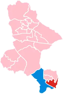 2019 results map