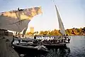 An outbound felucca wharf on El Nabatat Island