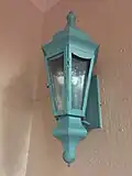 Sconce outside the Plummer Park auditorium.