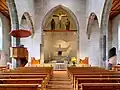 church interior towards the altar