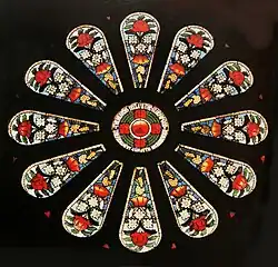 Australia, the Waratah window, St Bede's, Drummoyne, Sydney, by Alfred Handel