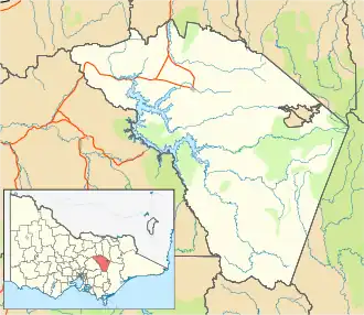 Matlock is located in Shire of Mansfield