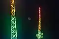 The 90-metre (300 feet) tall SlingShot, one of the tallest rides in Europe.