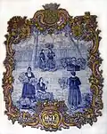 Azulejo in the market.