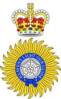 Badge of the viceroy of India (1876–1904) depicted with St. Edward's Crown