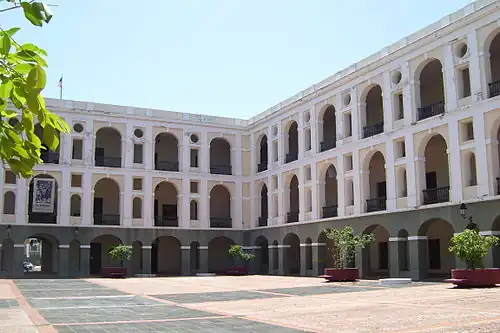 The historic Ballajá Barracks are in Ballajá