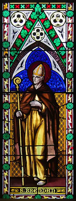 Detail St Michael's Church, Ballinasloe, Stained Glass Window