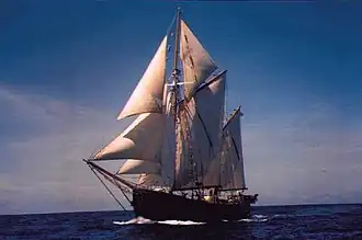 Lene Marie off the coast of Antigua, 1992