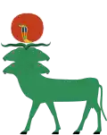 Banebdjedet as a four-headed ram