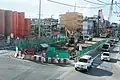 Construction of Fai Chai station and Fai Chai junction underpass in 2016.