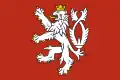 Banner of arms of Bohemia (with modern design of the coat of arms of Bohemia)