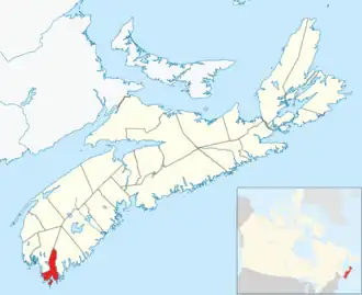 Location of the Municipality of the District of Barrington