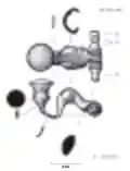 Drawing of a fibula found in an Iron Age setlment in Andoain, Gipuzkoa.