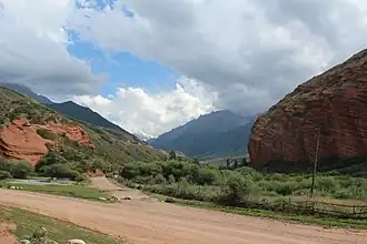 Near the end of Juuku Gorge