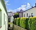 View of the Princely Tower from the courtyard of the tenement at 19 Wałowa Street