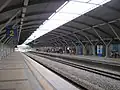 A platform view of the Batang Kali station.
