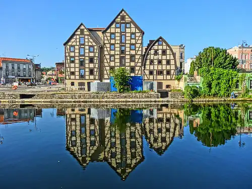 View of the 3 granaries